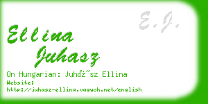 ellina juhasz business card